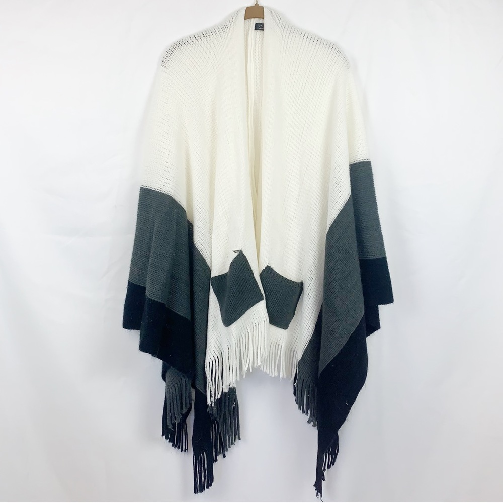 Jack & Missy Wren Wrap Knit Blanket Scarf Poncho OS